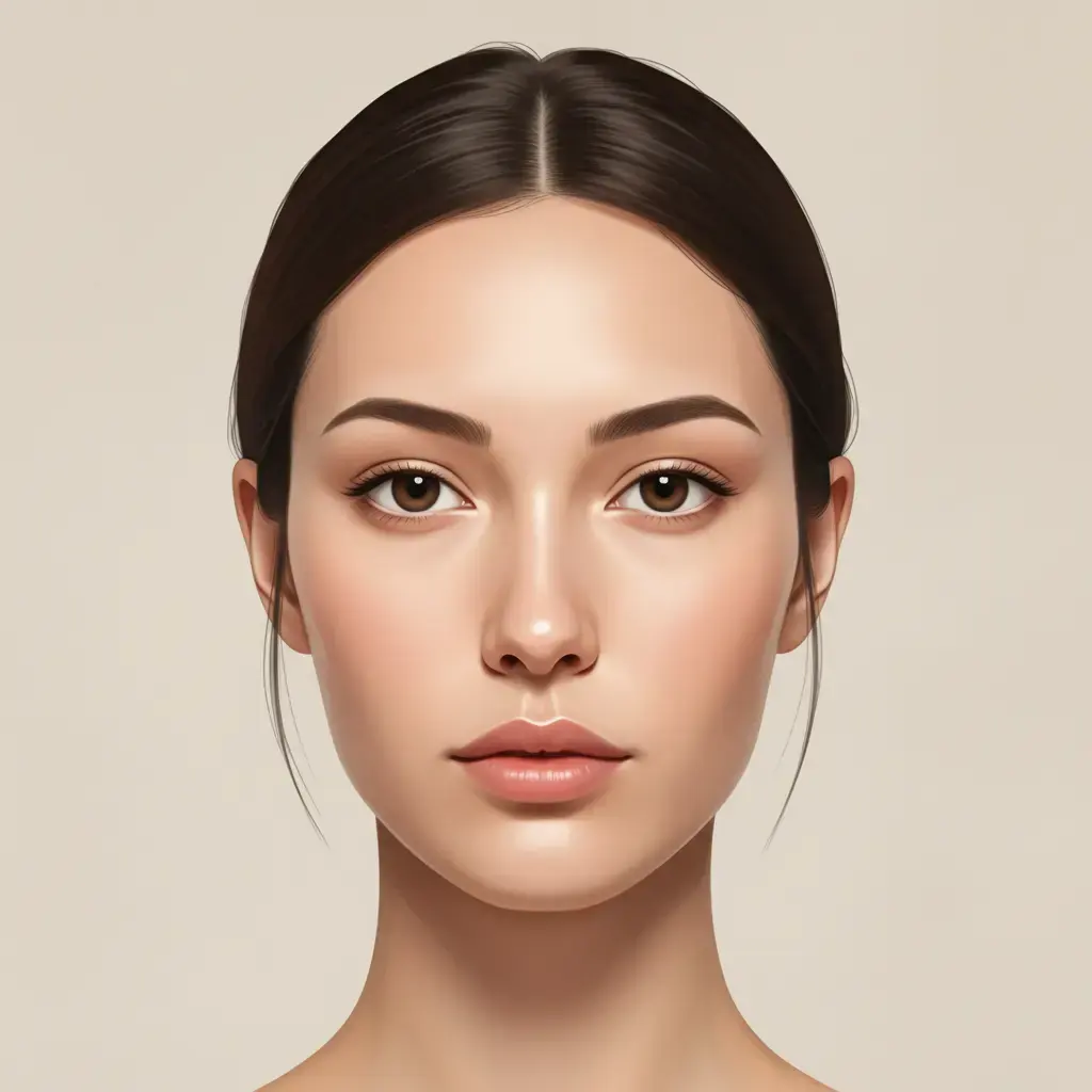 Representative portrait illustrating an oblong face shape.