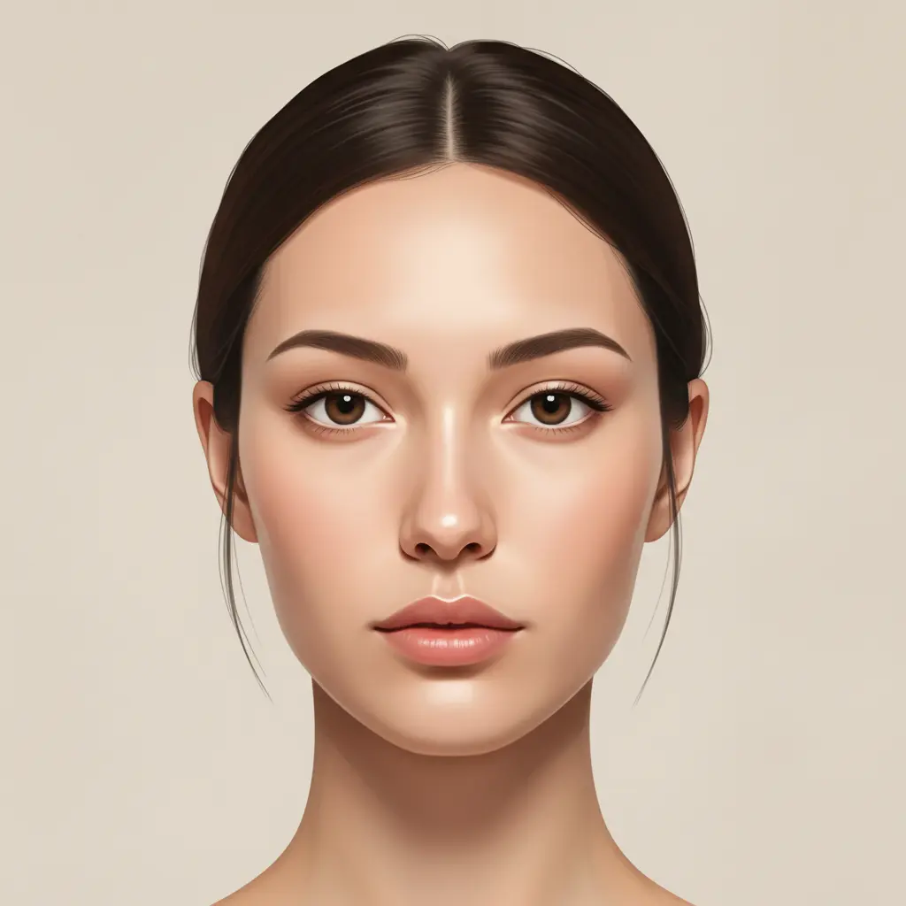 Oblong face shape illustration
